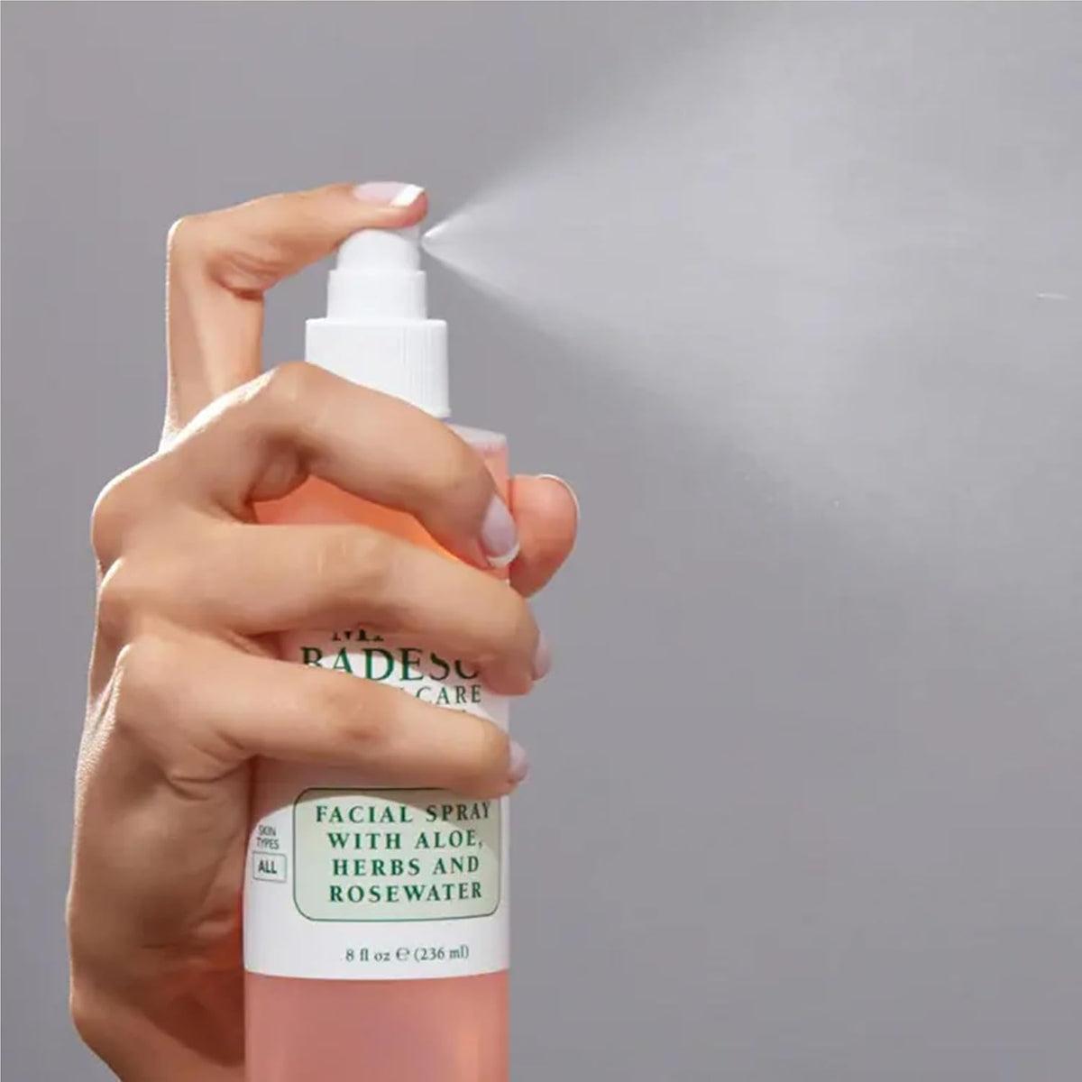 Mario Badescu ingredients label detail showing botanical extracts and transparency benefit