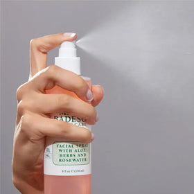 Mario Badescu ingredients label detail showing botanical extracts and transparency benefit