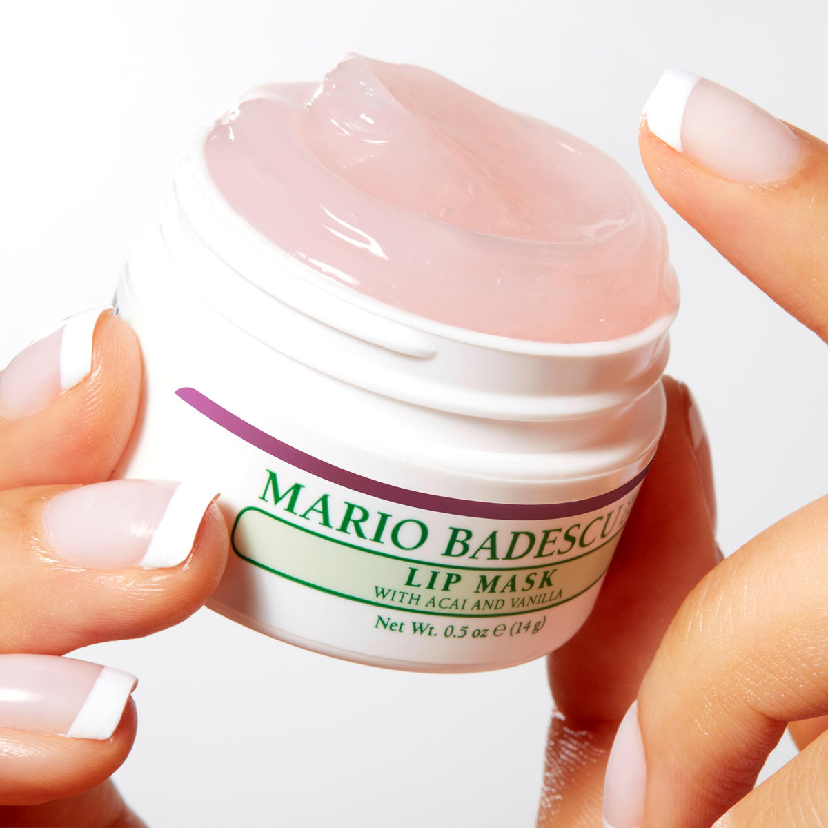 Mario Badescu label and ingredient list close-up showing transparency and key botanical components