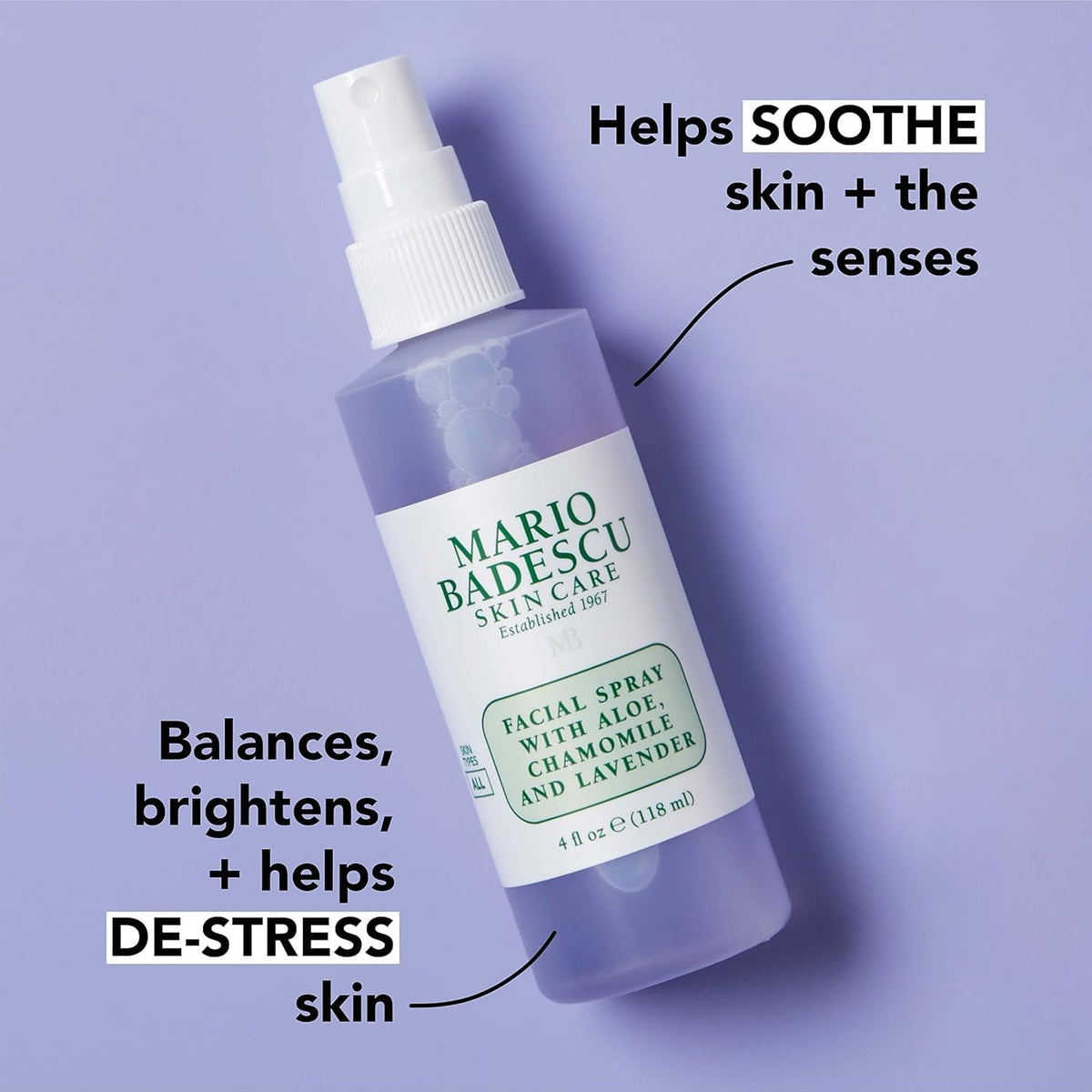 Mario Badescu bottle in a tote bag, perfect for on-the-go refreshment