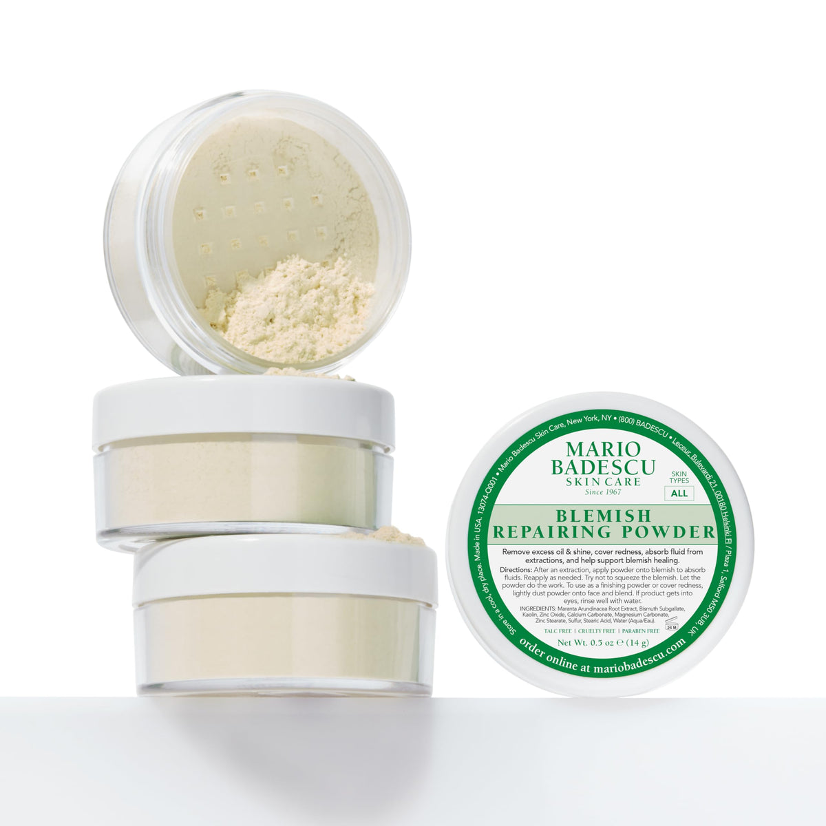 Mario Badescu on bathroom counter showing everyday blemish-care routine