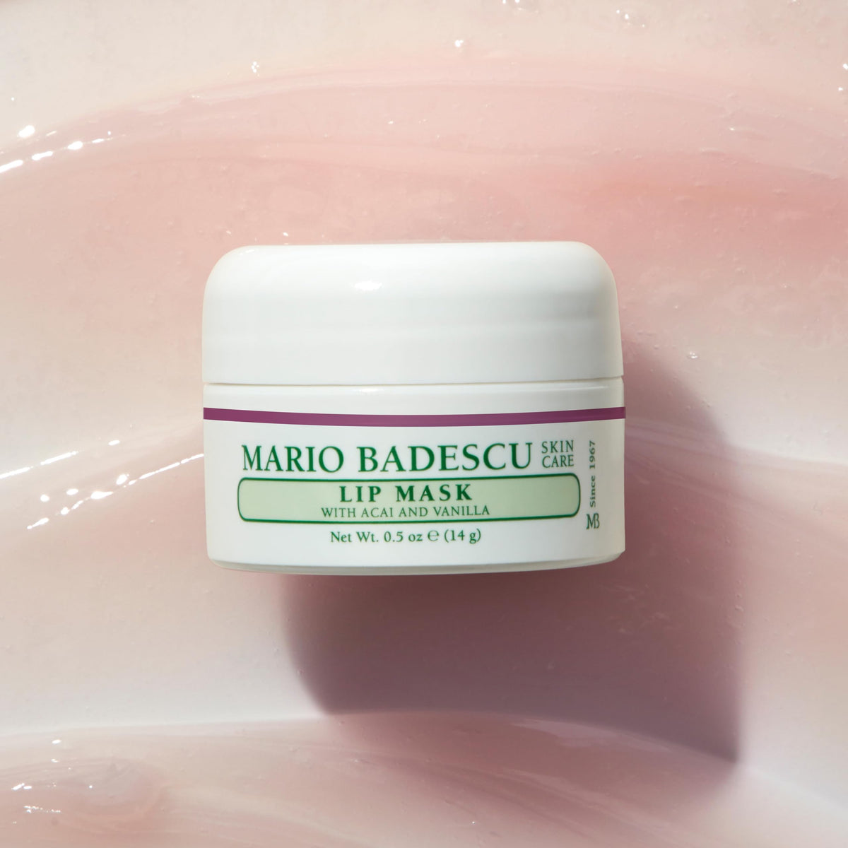 Mario Badescu lifestyle bedside table setting with jar present for calming pre-sleep ritual