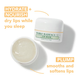 Mario Badescu close-up of key botanical ingredients for nourishing lips