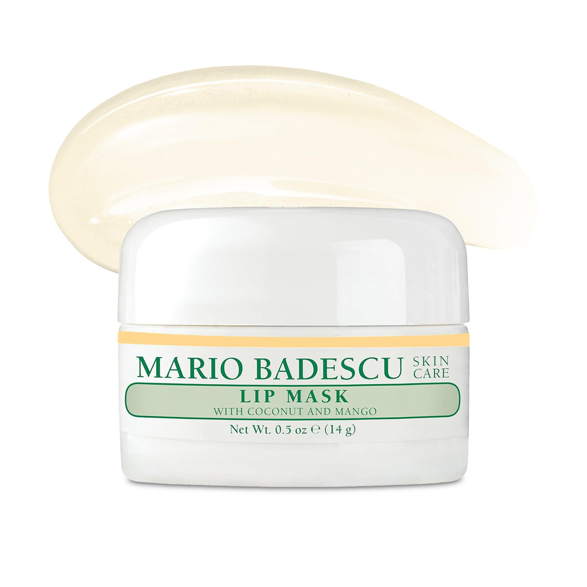 Mario Badescu jar front view showing compact overnight lip mask benefit