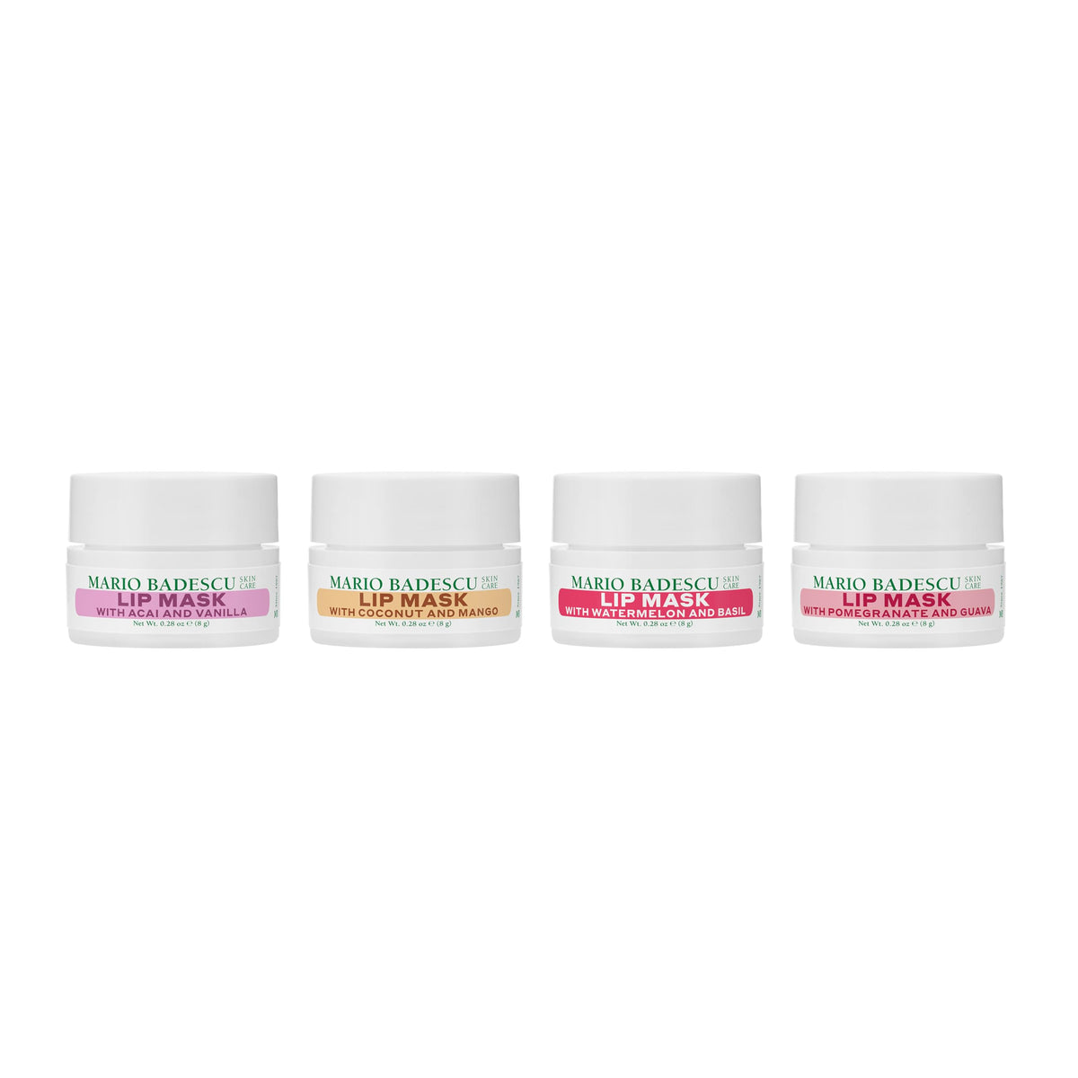 Mario Badescu lip mask collection staged on vanity suggesting nightly self-care ritual