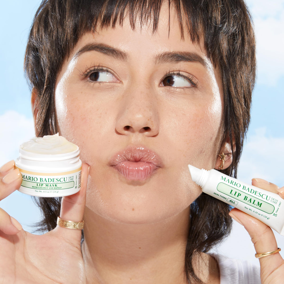 Mario Badescu pot in hand for scale demonstrating travel-friendly size