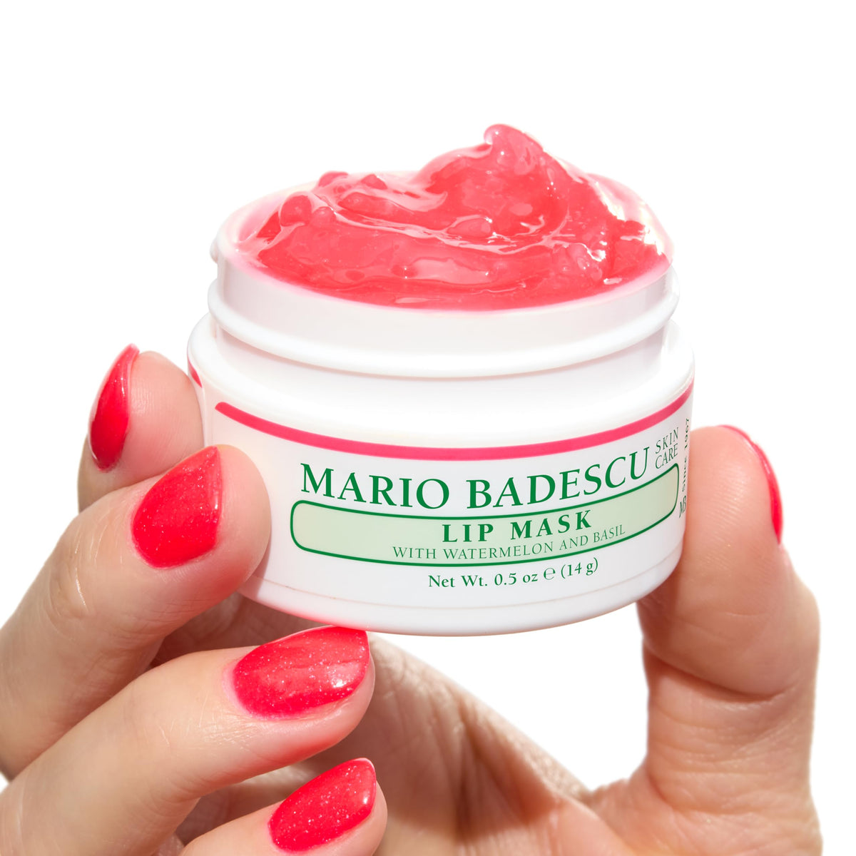 Mario Badescu lips before and after to show softer, smoother results after use