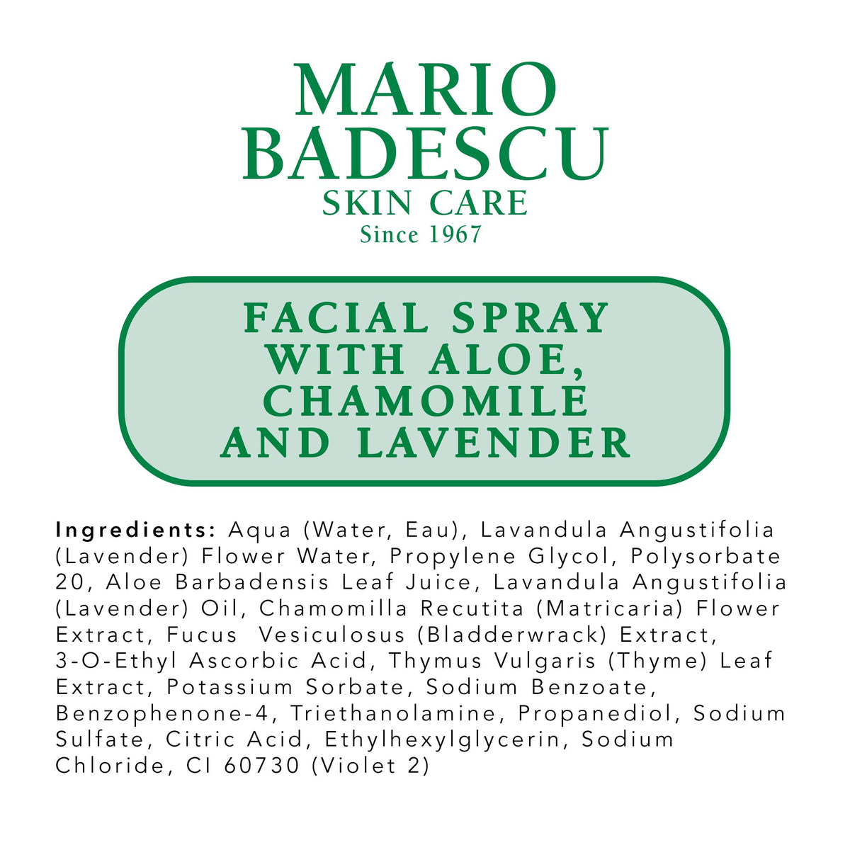 Mario Badescu next to common objects showing compact 4 fl oz portability
