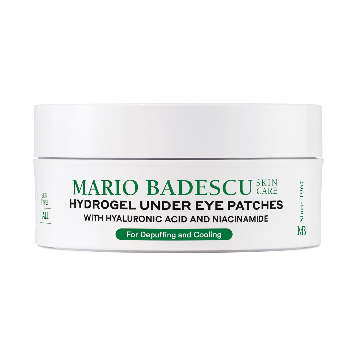 Mario Badescu patch next to coin for size comparison showing coverage