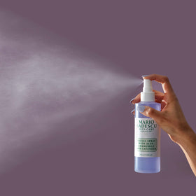 Mario Badescu mist nozzle spraying fine mist to evenly hydrate skin