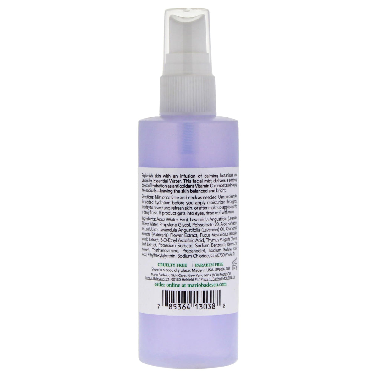 Mario Badescu texture on hand illustrates lightweight, non-greasy hydration