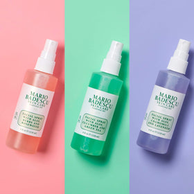 Mario Badescu fine mist texture being sprayed for instant lightweight hydration