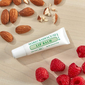 Mario Badescu thin layer under lipstick demonstrating compatibility and non-pilling finish