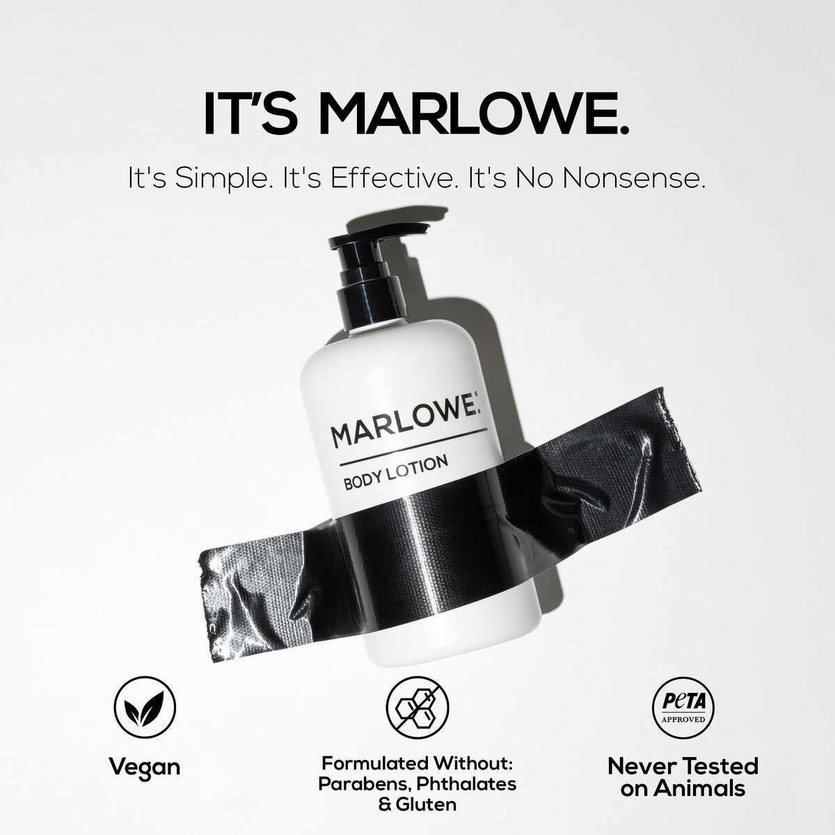 MARLOWE. aloe and amino acids ingredients pictured for soothing hydration