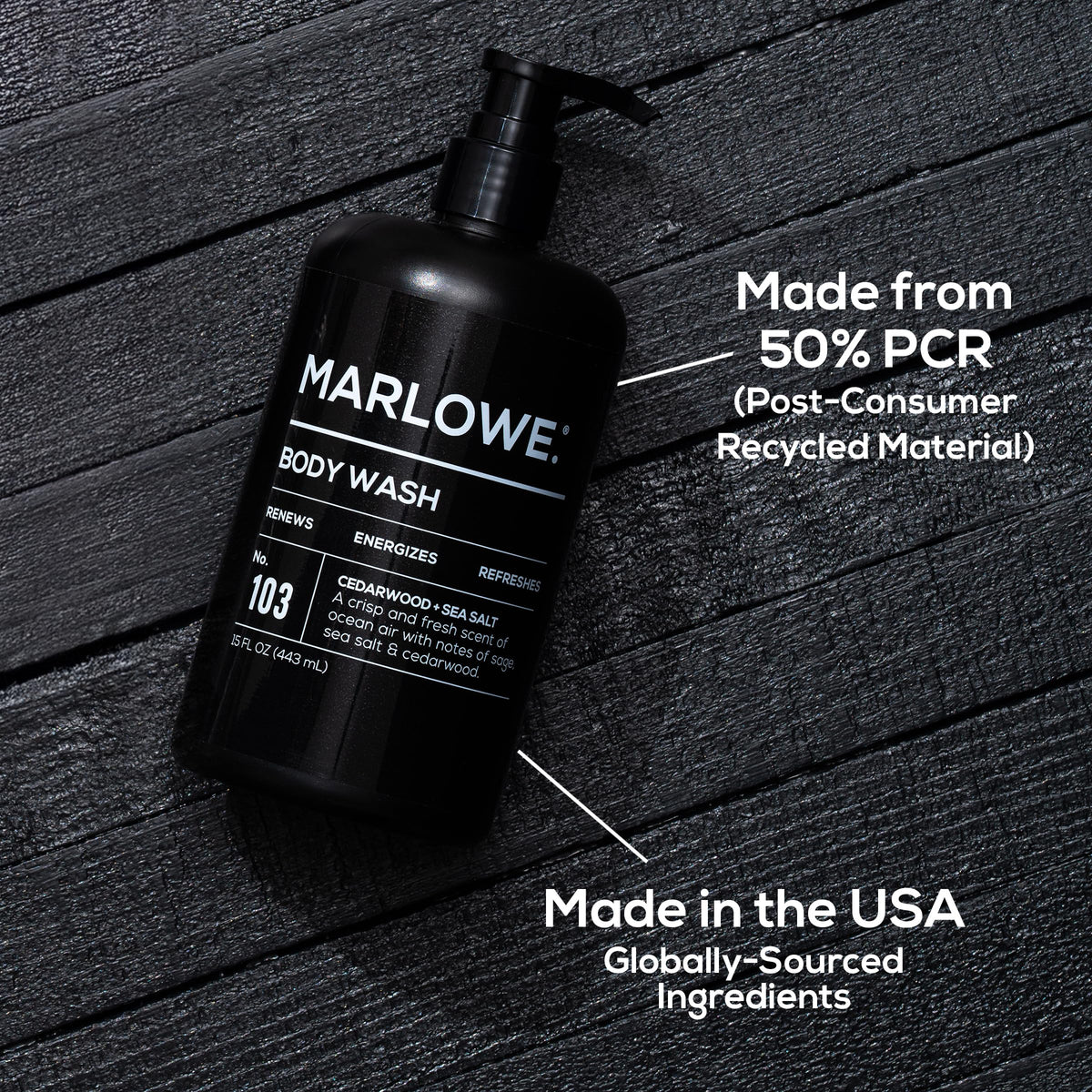 MARLOWE. bottle inside a gym locker scene emphasizing post-workout refresh benefit