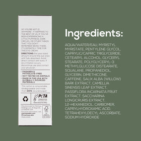 MARLOWE. eye cream inside a grooming bag suggesting portability and on-the-go refresh