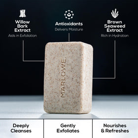 MARLOWE. bar placed in modern bathroom setting for lifestyle scent benefit