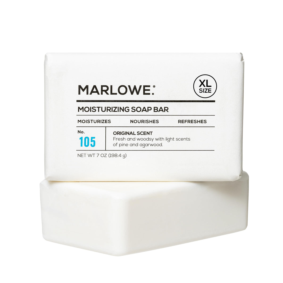 MARLOWE. front packaging showing clean design and scent label