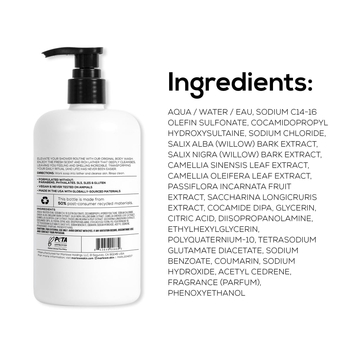 MARLOWE. paired with lotion and eye cream showing complete regimen