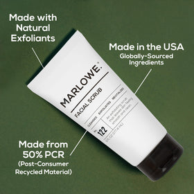 MARLOWE. 6 oz tube beside razor showing size and grooming-kit compatibility benefit