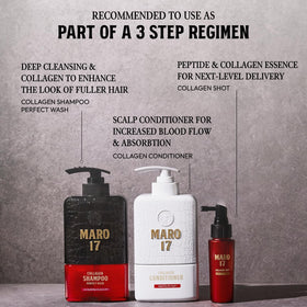 ＭＡＲＯ１７ lifestyle bathroom shot showing product integrated in grooming routine