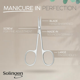 MARQUS close-up of curved tip highlighting fine point for accurate nail-edge cutting