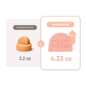 MARS MADE bar styled on bathroom shelf in lifestyle setting for sustainable routine appeal