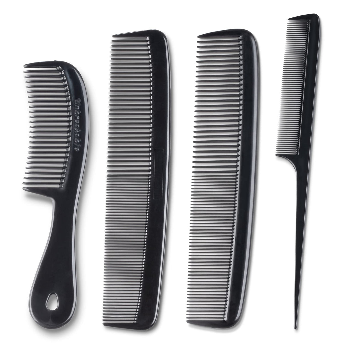 Mars Wellness front view of 4-piece comb set showing all combs and brand — durable quality