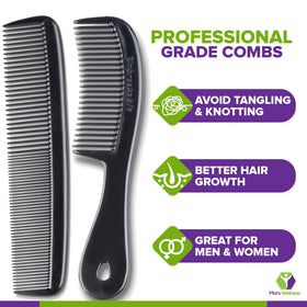 Mars Wellness 6-inch handle styling comb held in hand for control — precise parting