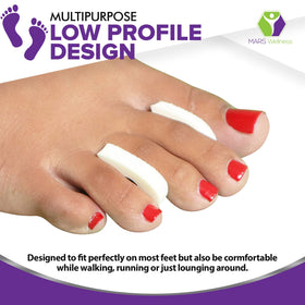 MARS WELLNESS toe separator placed inside sneaker providing low-profile comfort