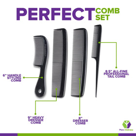 Mars Wellness 8.5-inch tail comb used to section hair — accurate sectioning benefit