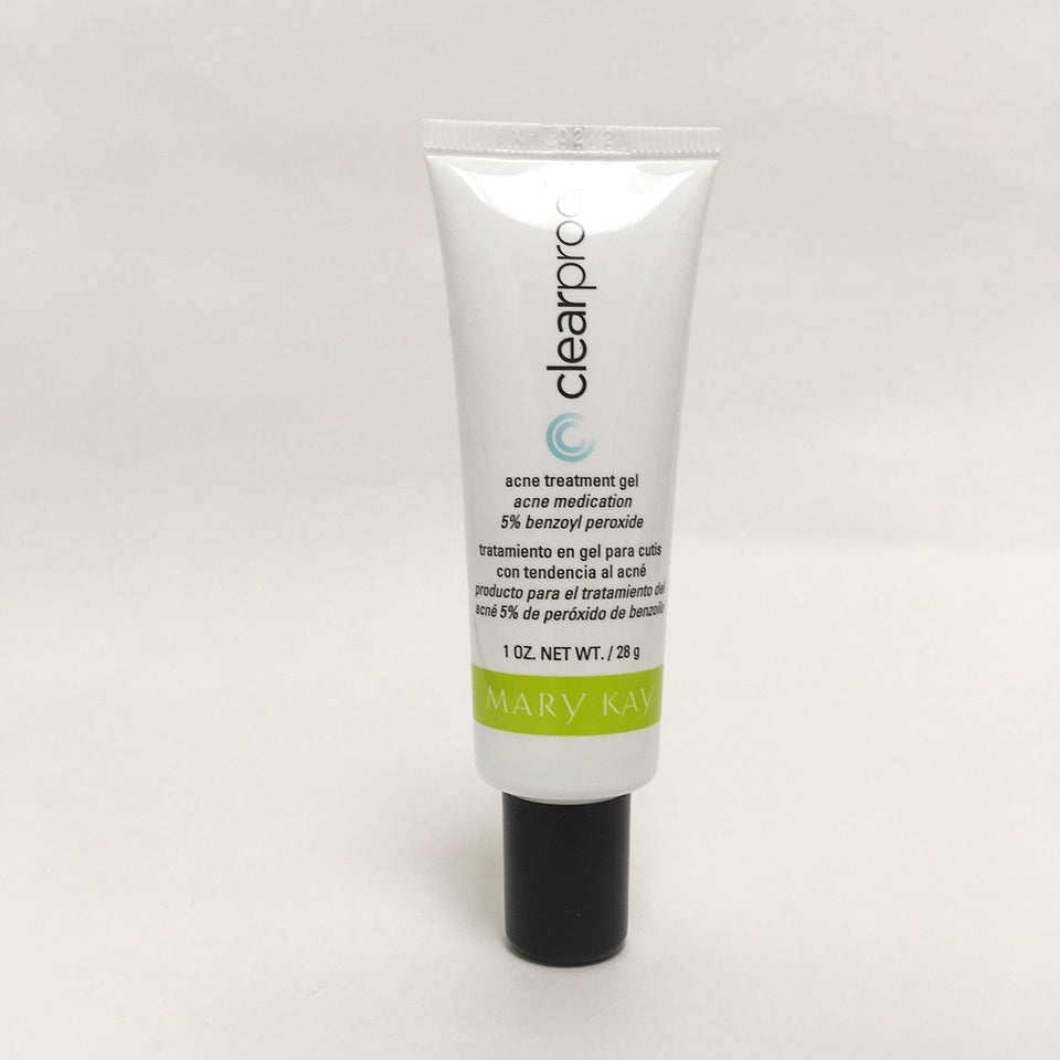 Mary Kay Clearproof front packaging showing 1 oz tube and quick spot treatment benefit