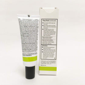 Mary Kay Clearproof tube in hand for scale showing compact 1 oz size and travel-friendly benefit
