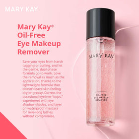 Mary Kay shaken bottle highlighting dual-phase formula for effective removal