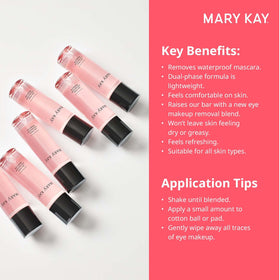 Mary Kay remover on cotton pad showing dissolved makeup for gentle cleansing