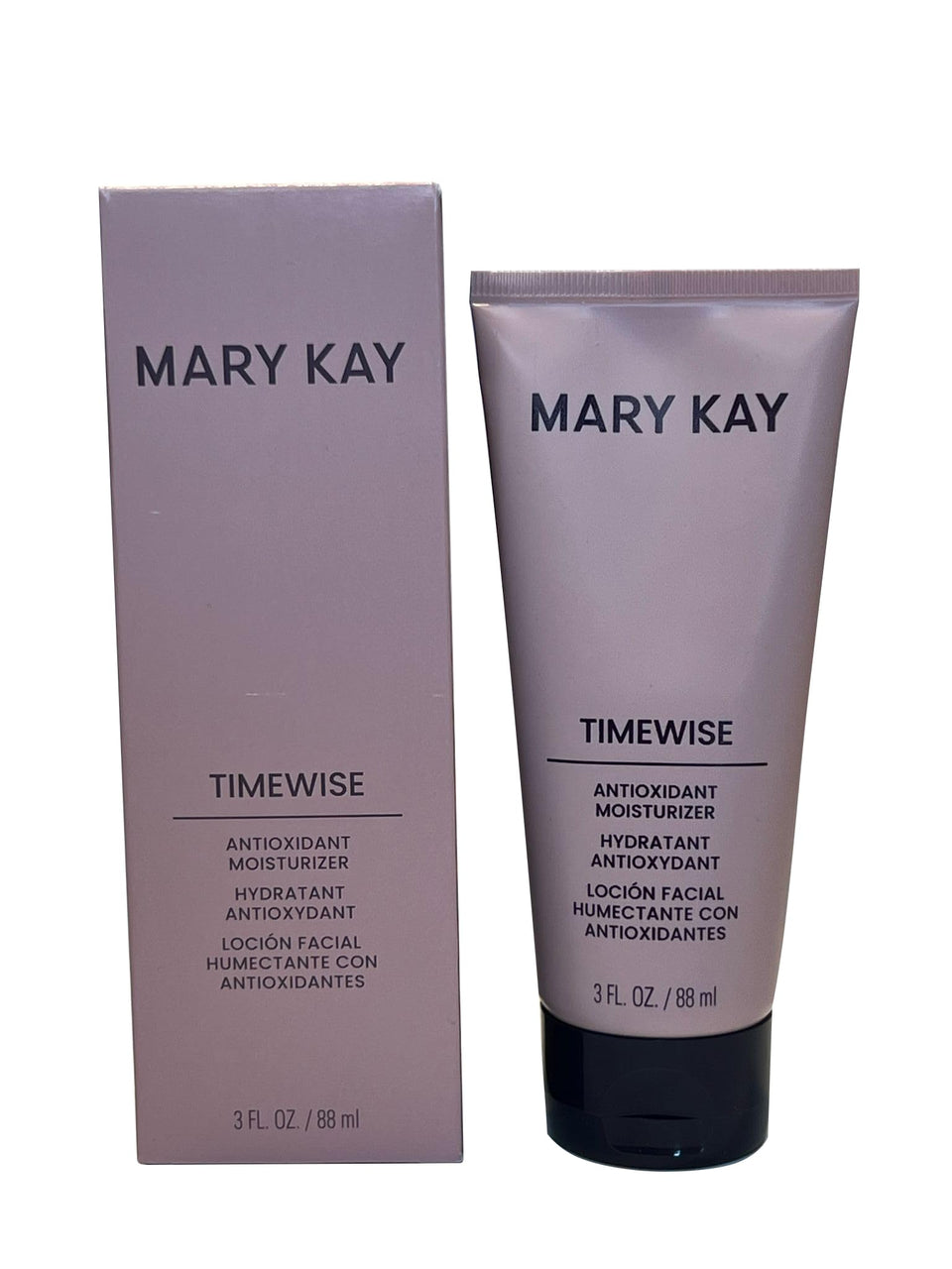 Mary Kay front packaging showing SPF protection and clear branding benefit