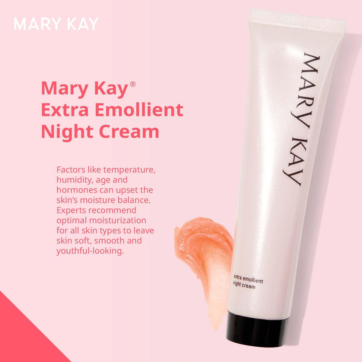 Mary Kay applying cream to hands demonstrating targeted hydration and softer skin benefits