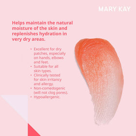 Mary Kay cream texture close-up highlighting thick emollient consistency for intense moisture