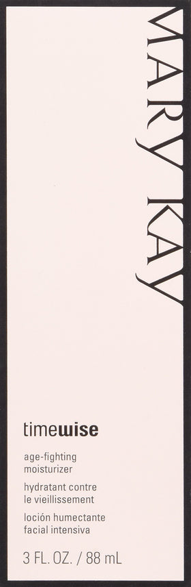 Mary Kay TimeWise front packaging shows product and size, highlights portable 3 fl. oz.
