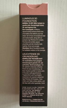 Mary Kay foundation texture close-up showing smooth blendability
