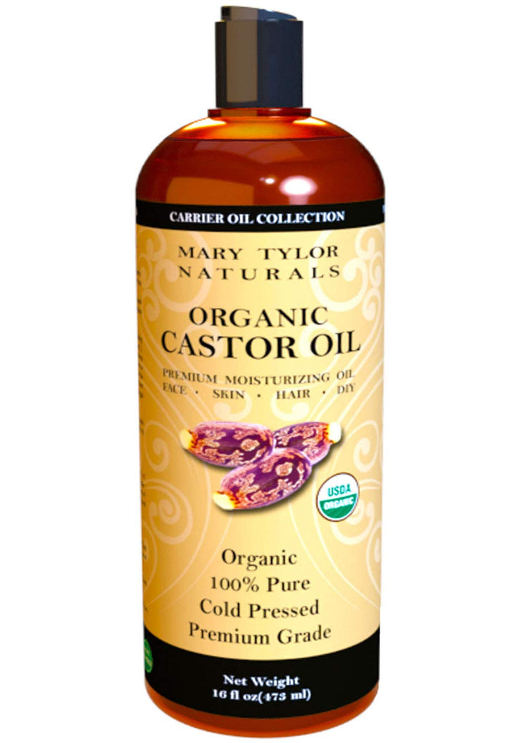 Mary Tylor Naturals front bottle shot showing organic label and size benefit