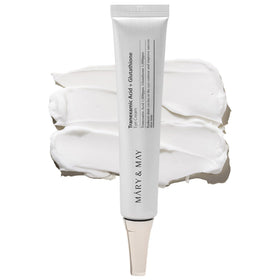 Mary&May front jar shot showing compact 30g eye cream for brighter eyes