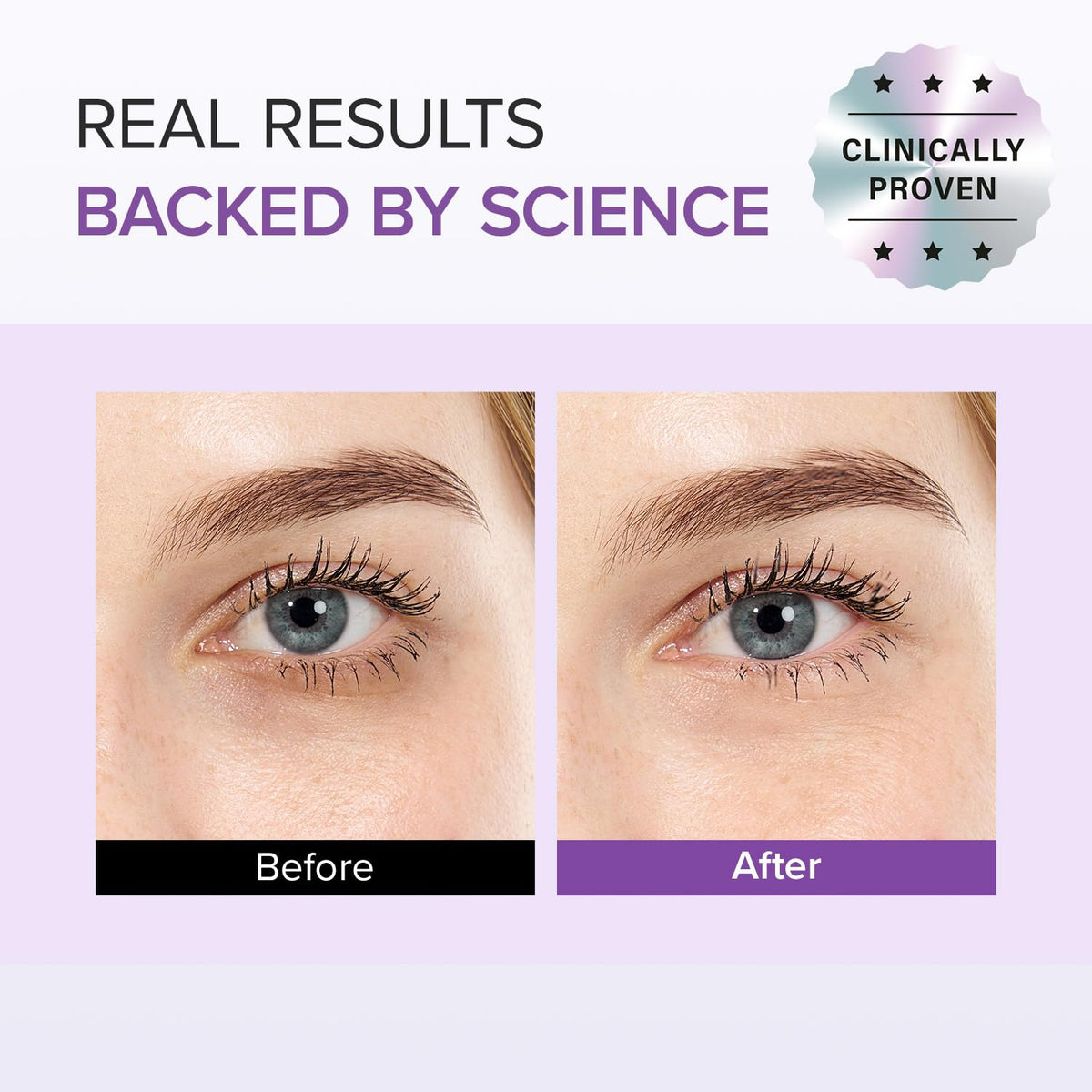 Close-up of Mary&May label listing active ingredients and clean formulation benefit