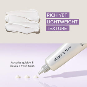 Nighttime vanity scene using Mary&May cream to support overnight skin renewal