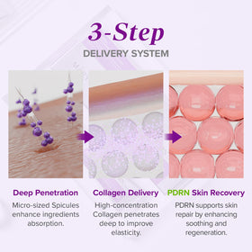 Mary&May label close-up listing PDRN and marine collagen benefits