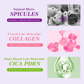 Mary&May micro-spicules macro shot showing delivery particles for absorption