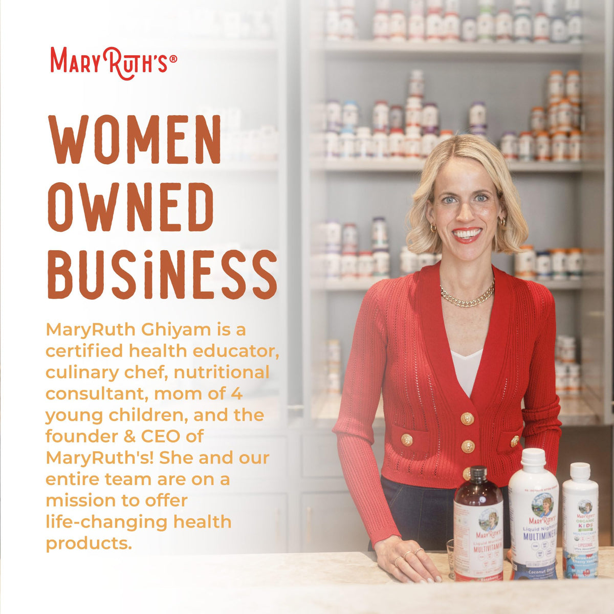 MARYRUTH'S multiple pouches laid flat showing fourteen single-serve servings