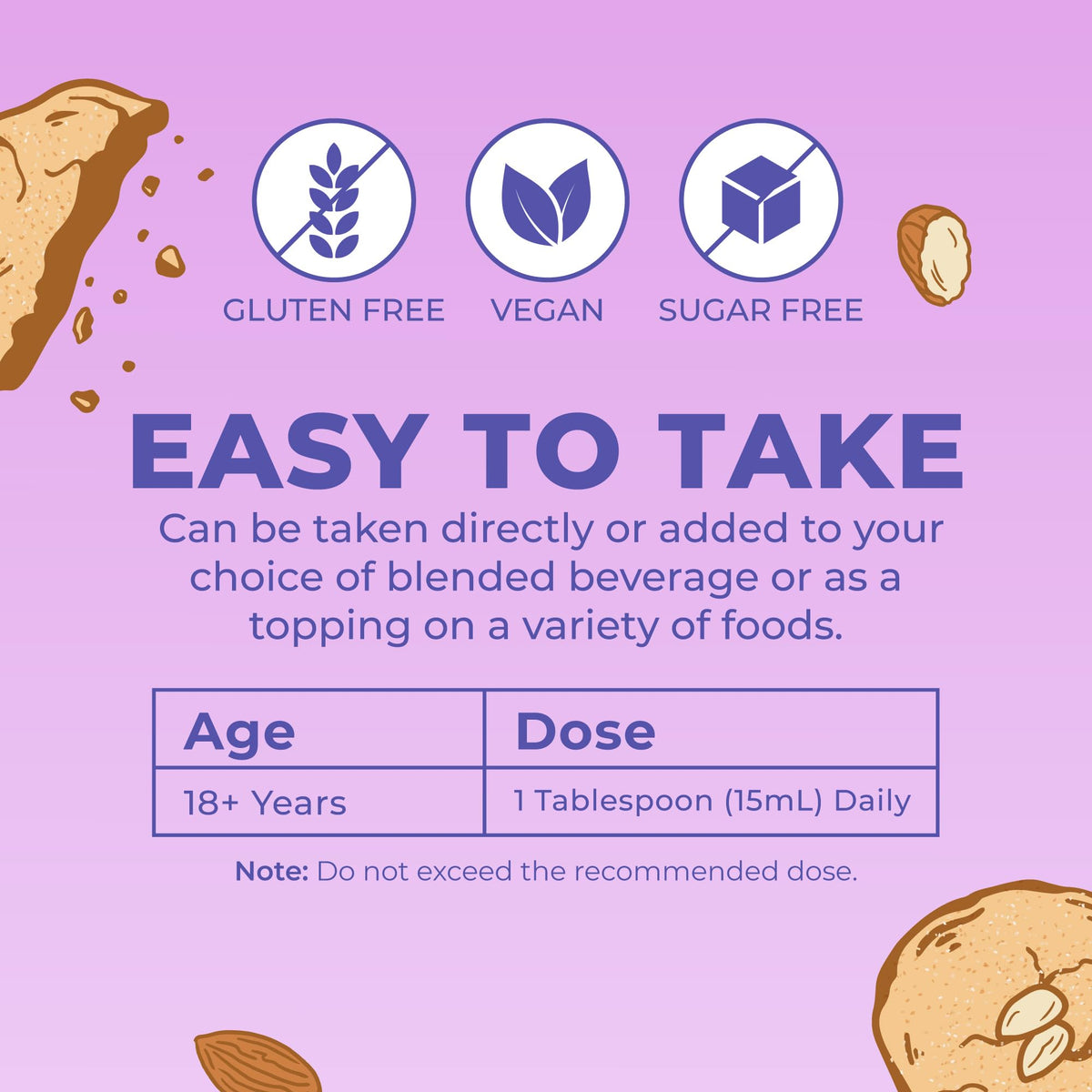 MARYRUTH'S nutrition label and certification badges for quality trust