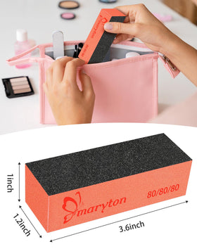 MARYTON sanding block removing acrylic for cleaner nail prep