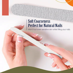 MARYTON close-up of 180/180 grit texture ensuring smooth gentle filing